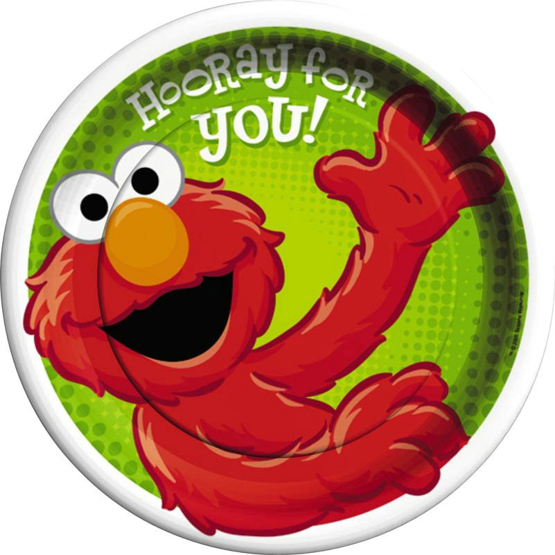 Hooray For Elmo Dinner Plates (8 count)