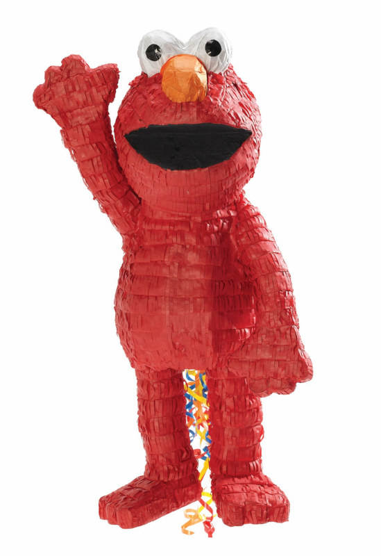 Elmo Pull String Pinata - Click Image to Close