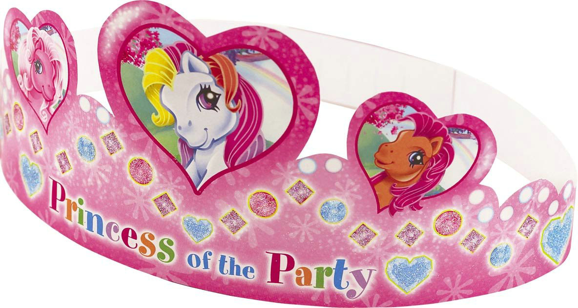 My Little Pony Paper Tiaras (6 count) - Click Image to Close