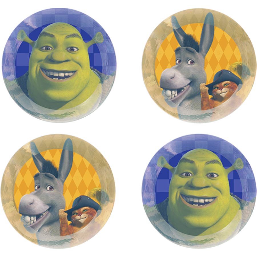Shrek The Third Bounce Balls (4 count) - Click Image to Close