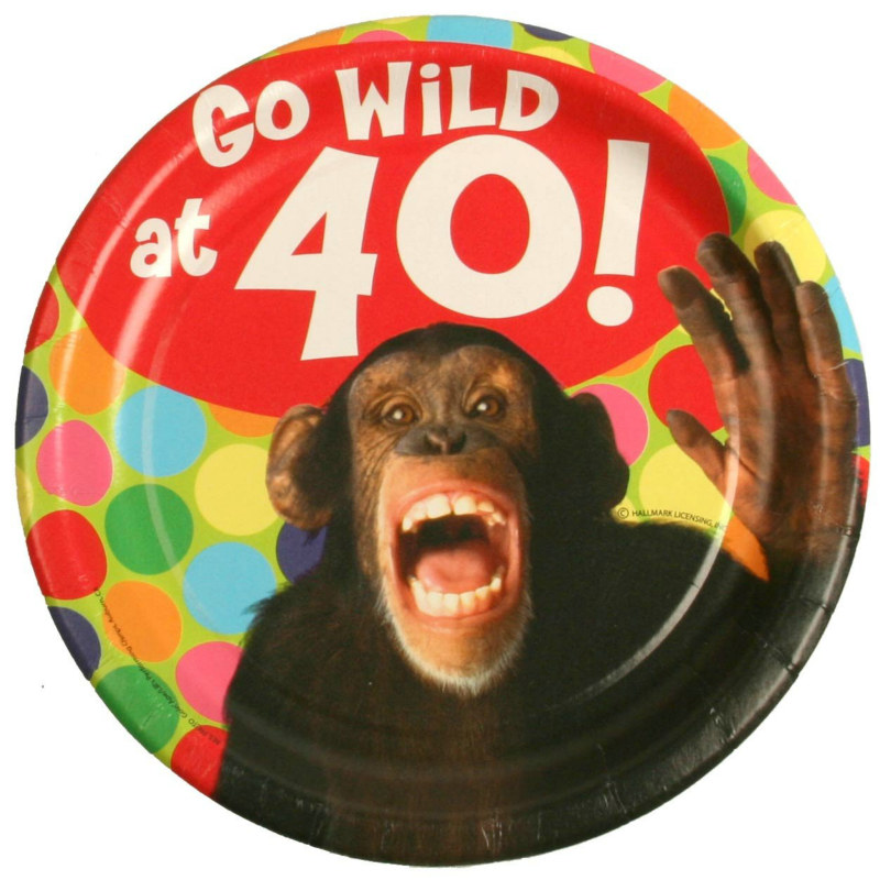 Monkey Around 40 Dessert Plates (8 count)