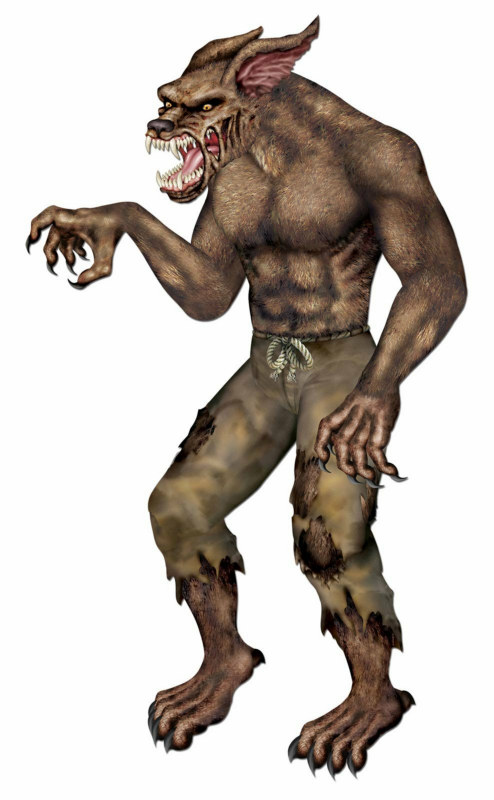 6' Jointed Werewolf Cutout - Click Image to Close