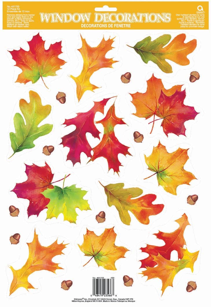 Autumn Breeze Window Cling (1 sheet)