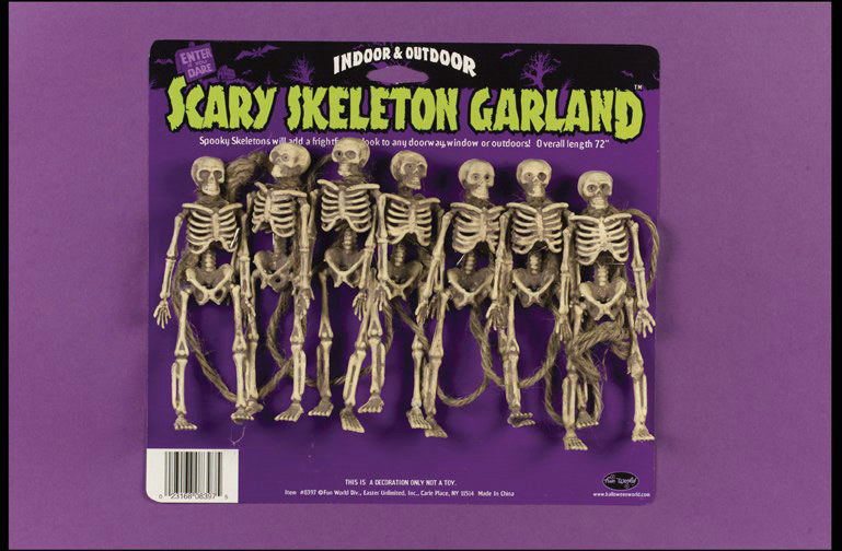 Scary Skeleton Garland - Click Image to Close