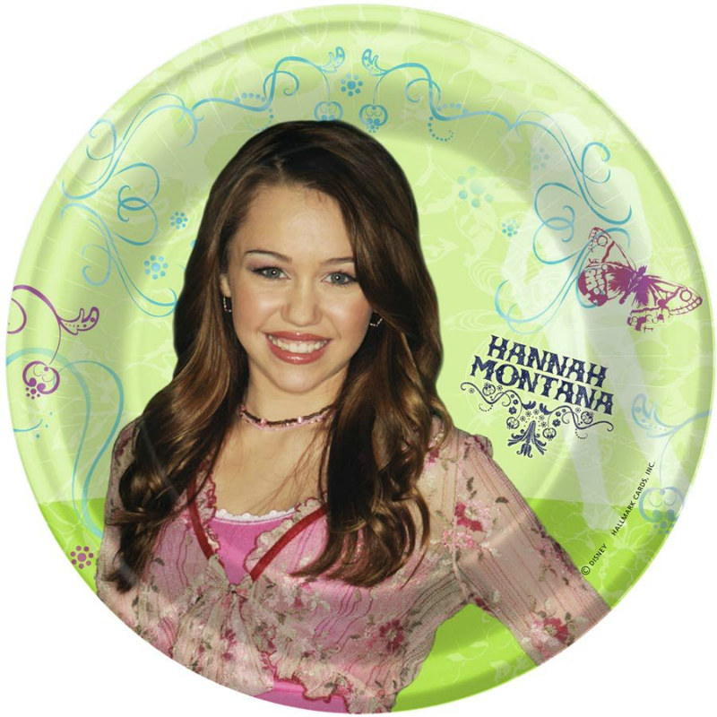 Hannah Montana Dessert Plates (8 count) - Click Image to Close