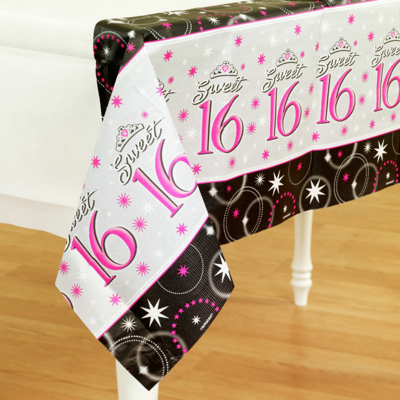 Sweet 16 Sparkle Paper Tablecover