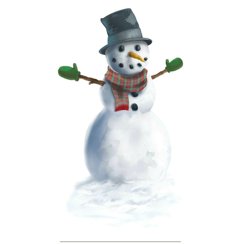 Snowman Peel 'N Place - Click Image to Close