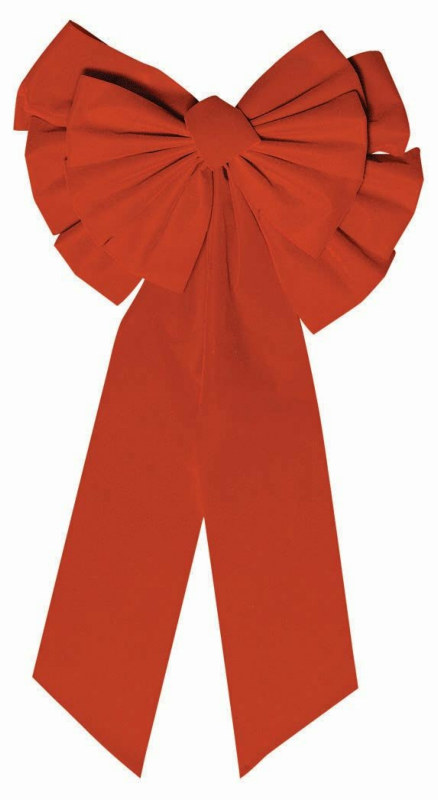 27" Large Red Christmas Bow - Click Image to Close