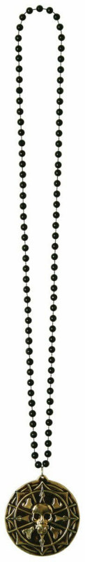 Beads with Pirate Coin Medallion - Click Image to Close