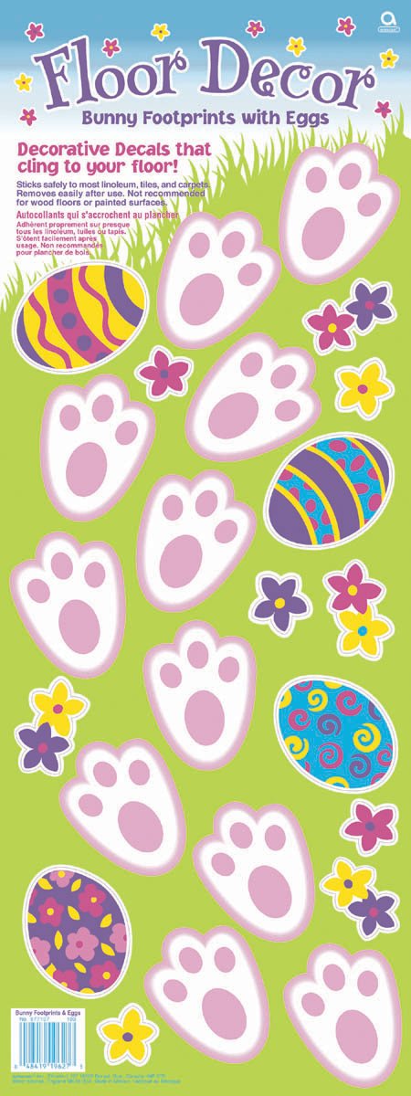 Bunny Footprints and Egg Decals - Click Image to Close