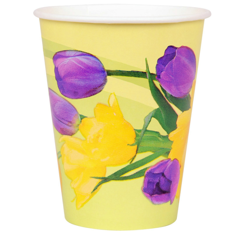 Tulips 9 oz. Paper Cups (8 count)