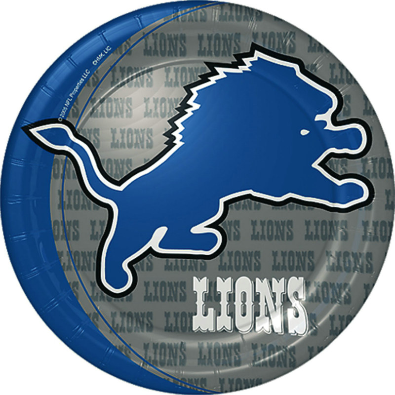 Detroit Lions Paper Dinner Plates (8 count)