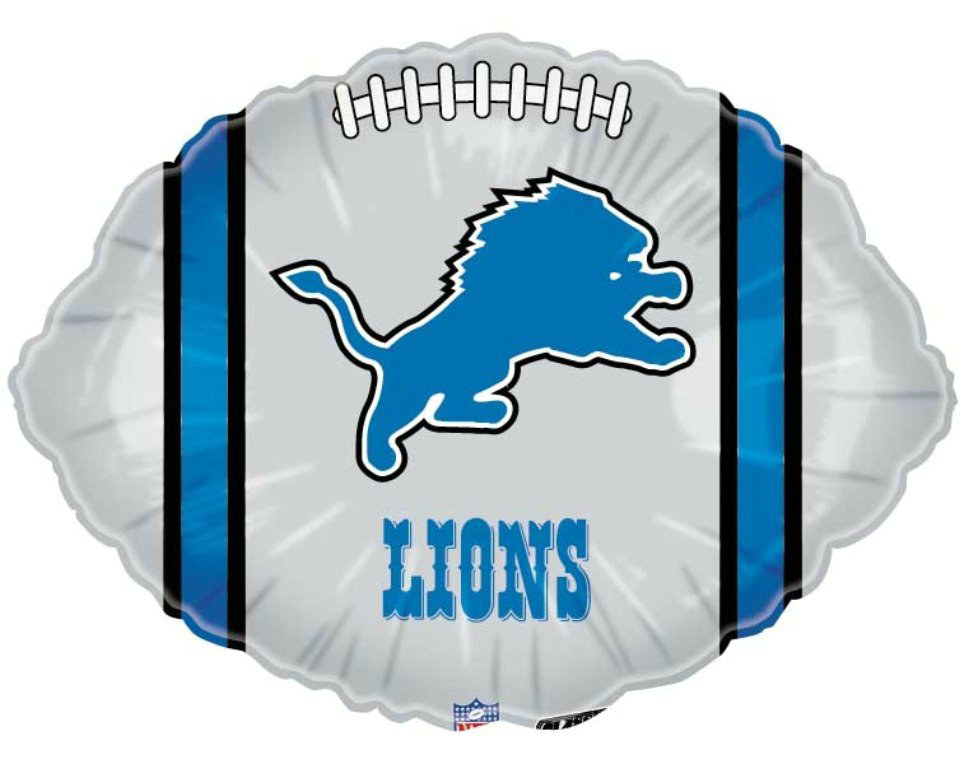 Detroit Lions 18" Foil Balloon - Click Image to Close