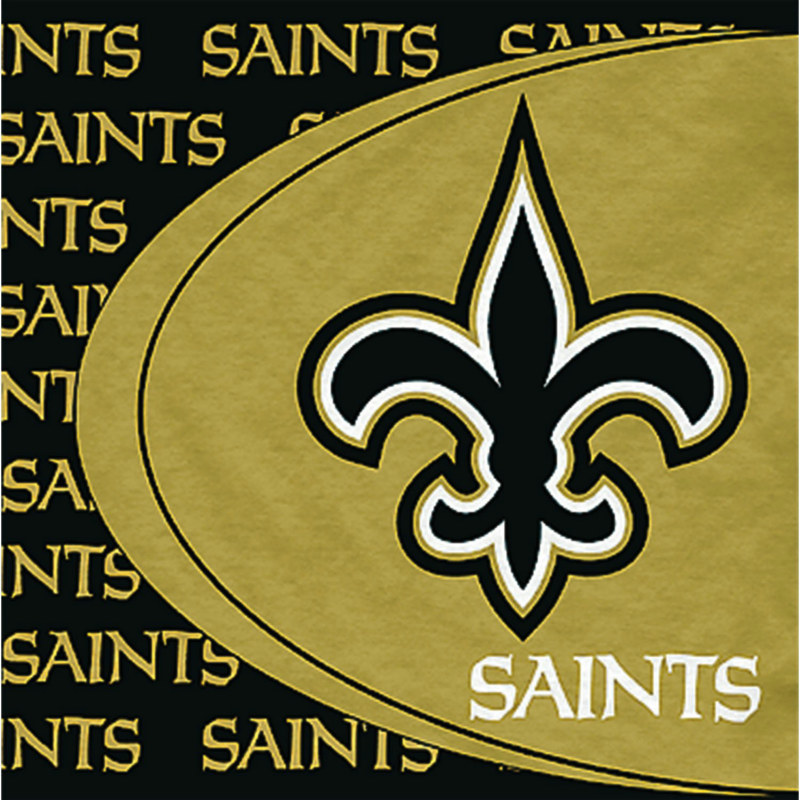 New Orleans Saints Lunch Napkins (16 count) - Click Image to Close