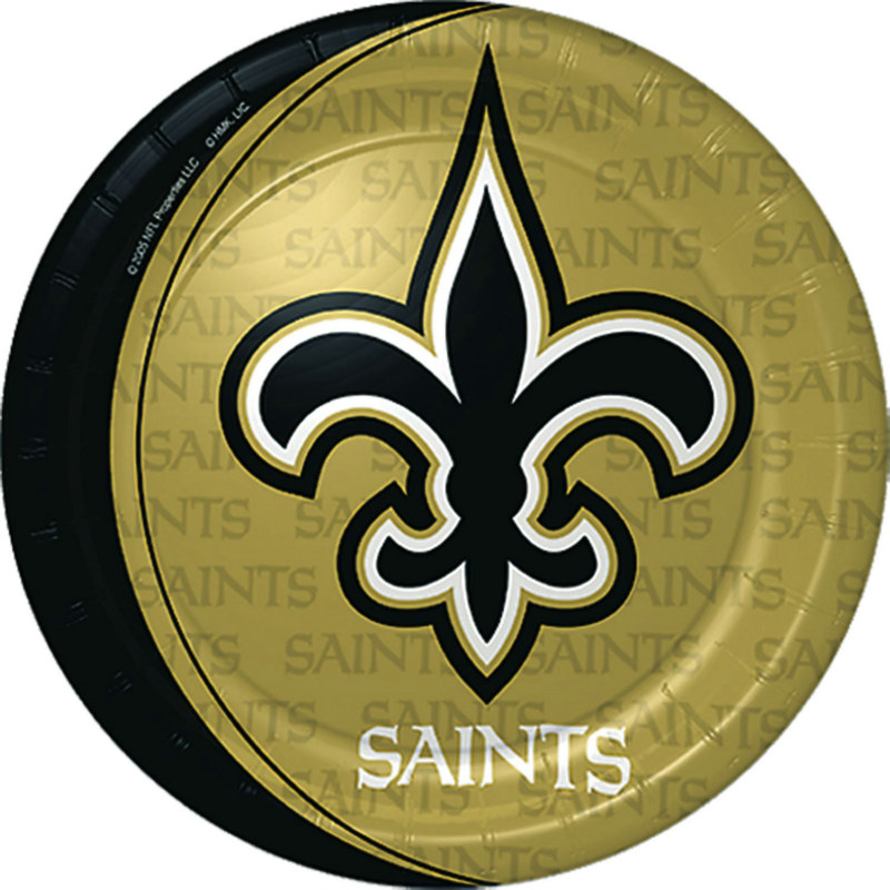 New Orleans Saints Dinner Plates (8 count) - Click Image to Close