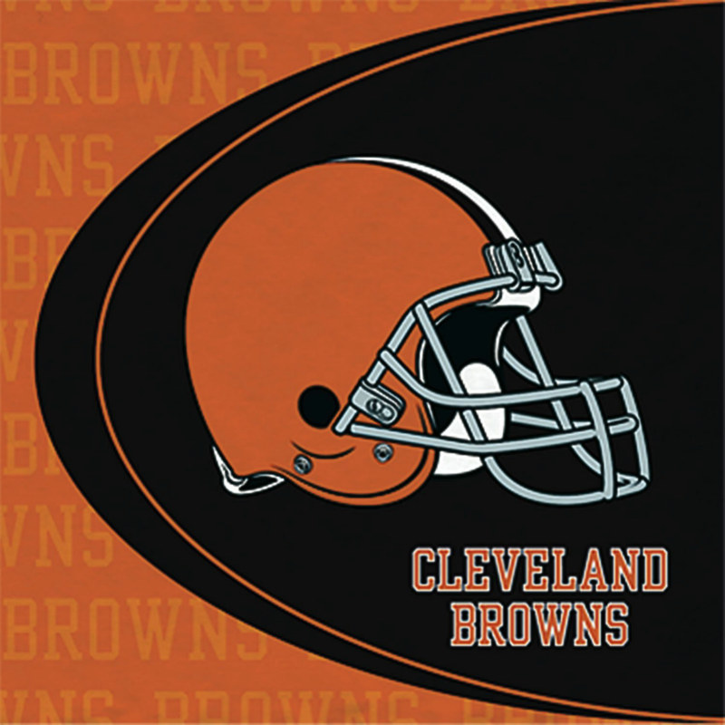 Cleveland Browns Lunch Napkins (16 count) - Click Image to Close