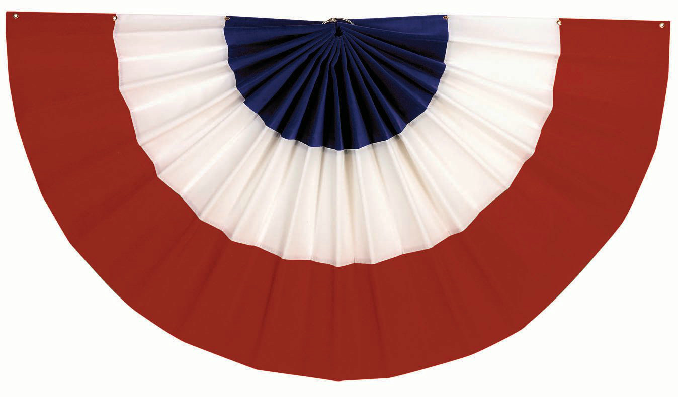 Red, White and Blue Bunting (18" x 36")