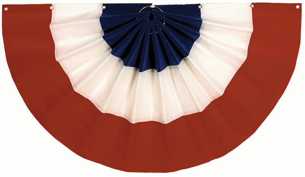 Red, White and Blue Bunting (24" x 48") - Click Image to Close