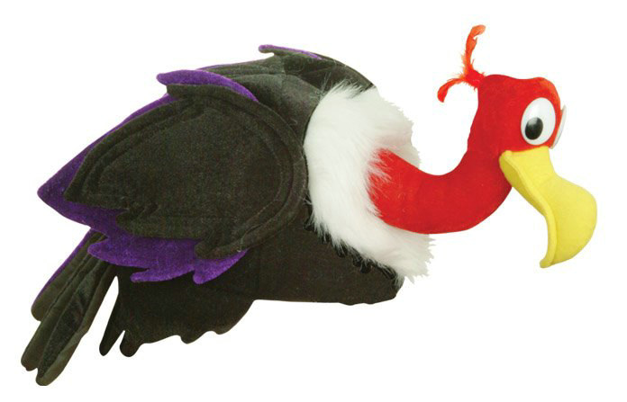 Plush Vulture Hat