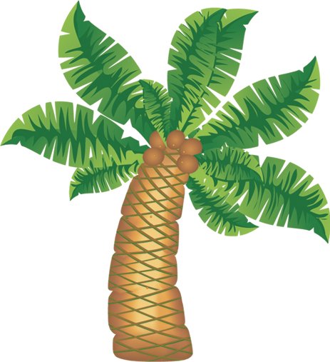 36" Jointed Coconut Tree Cutout