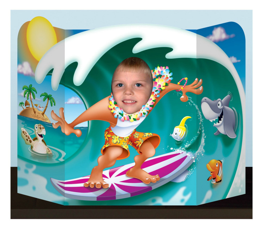 Surfer Dude Photo Prop - Click Image to Close