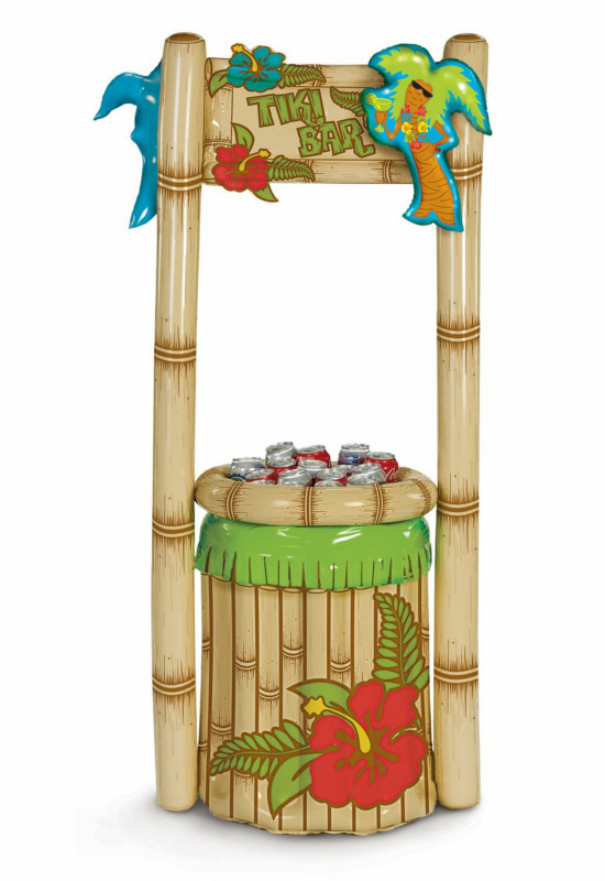 5' Inflatable Tiki Bar Cooler - Click Image to Close