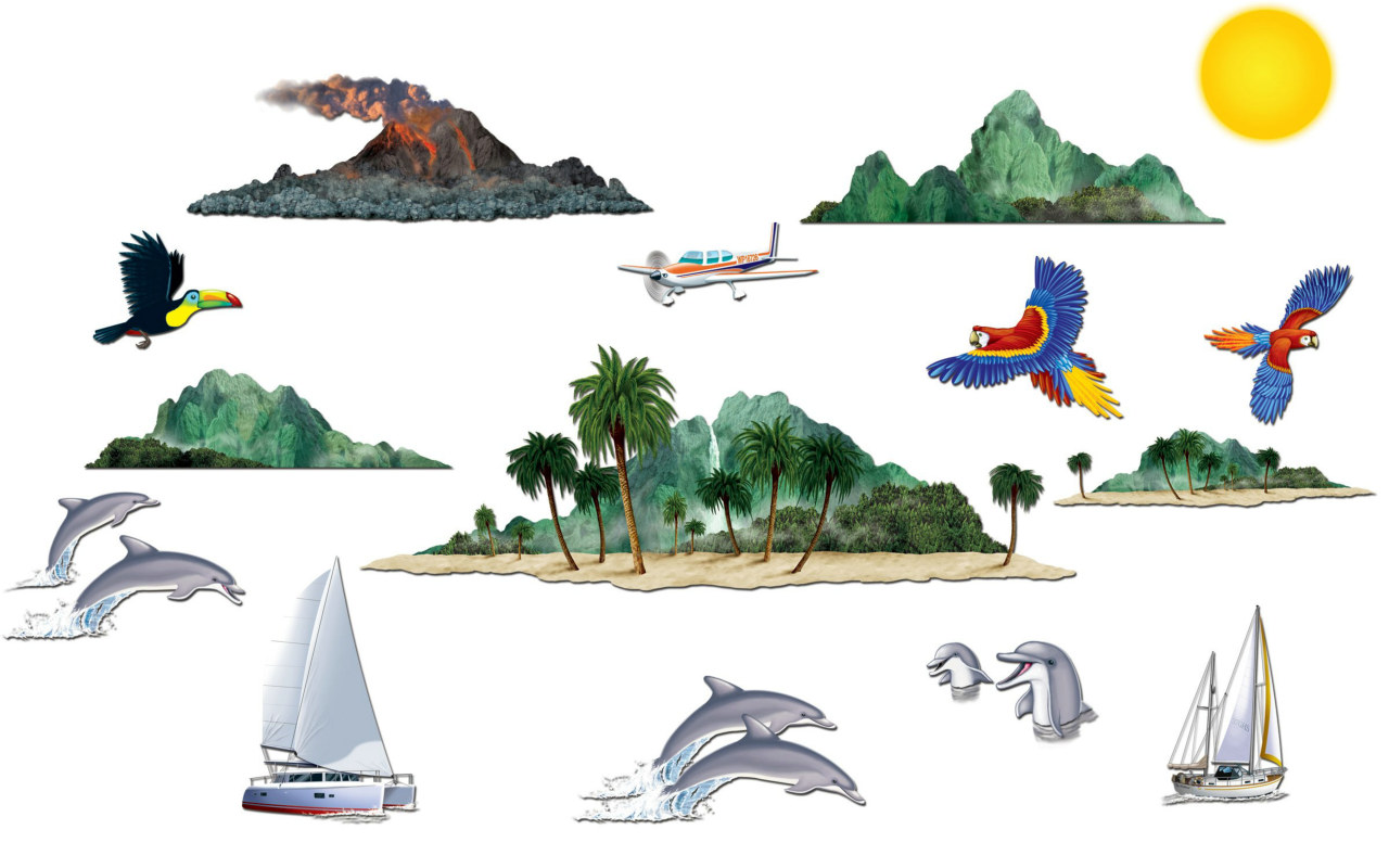 Tropical Cruise Props Wall Add-Ons - Click Image to Close