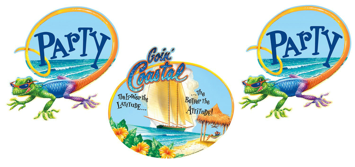 Goin' Coastal Cutouts Assorted (3 count) - Click Image to Close