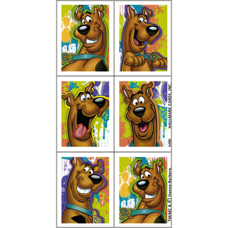 Scooby Doo Stickers (4 count) - Click Image to Close