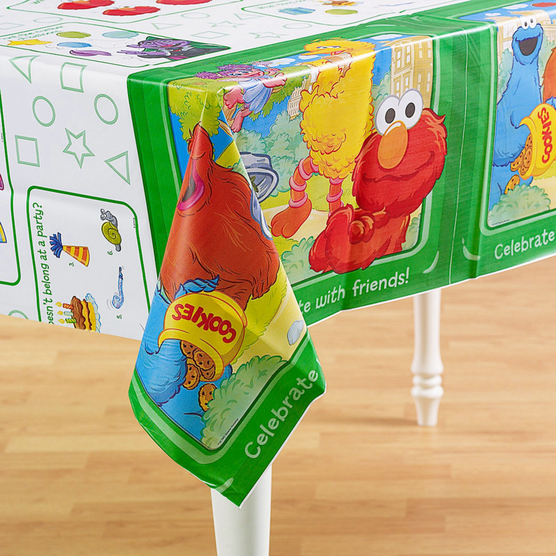 Sesame Street Sunny Days Plastic Tablecover - Click Image to Close