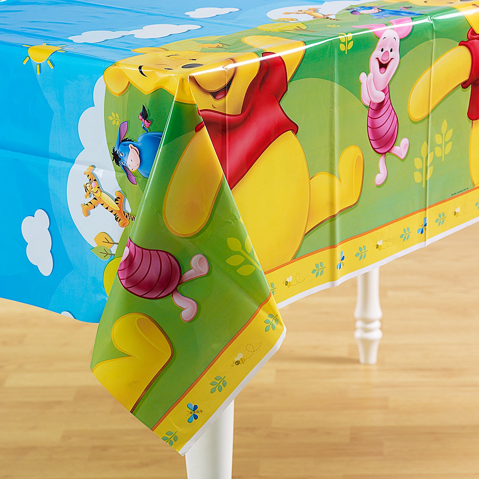 Pooh and Friends Plastic Tablecover - Click Image to Close