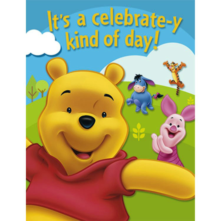 Pooh and Friends Invitations (8 count) - Click Image to Close