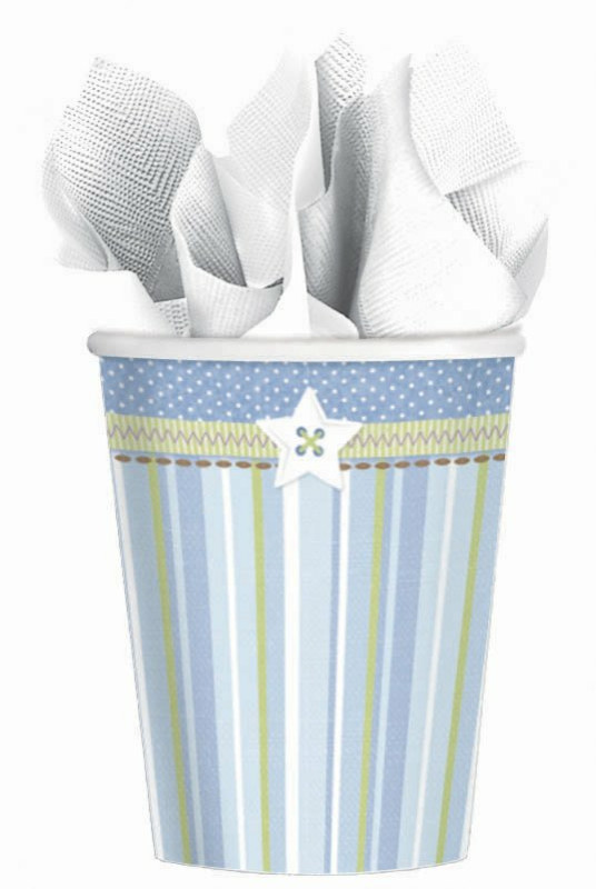 Carter's Baby Boy 9 oz. Paper Cups (8 count) - Click Image to Close