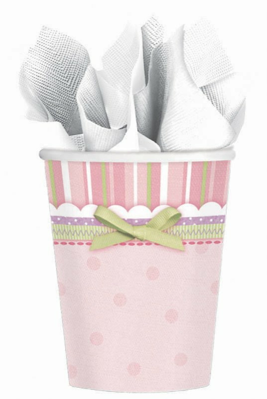 Carter's Baby Girl 9 oz. Paper Cups (8 count) - Click Image to Close