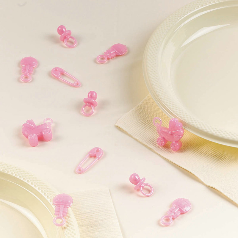 Pink Baby Table Sprinkles - Click Image to Close