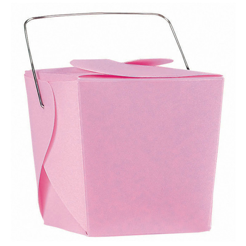 Pink Favor Pails (12 count) - Click Image to Close