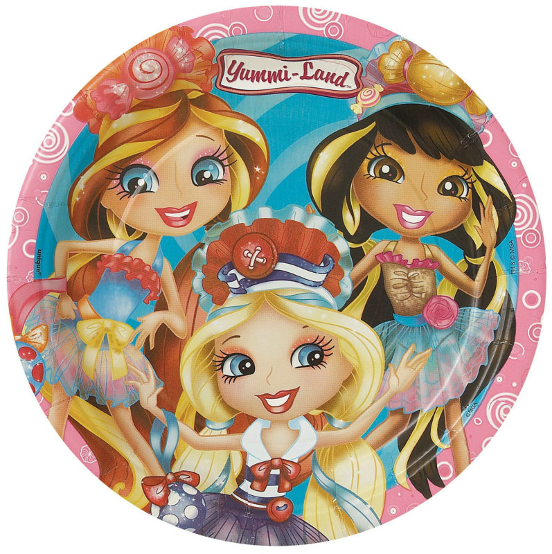 Yummi-Land Dinner Plates (8 count) - Click Image to Close