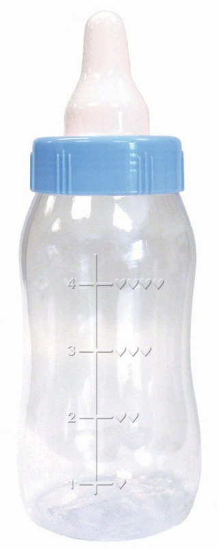 11" Blue Bottle Bank - Click Image to Close