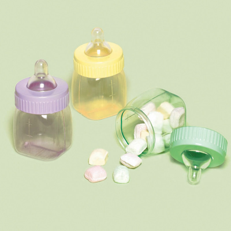 Baby Bottle Favor Containers Asst. (6 count)