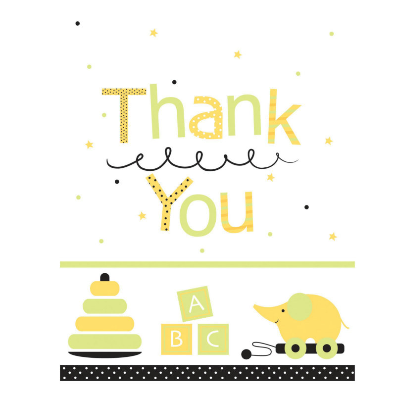 Stroller Fun Thank You Cards (8 count)