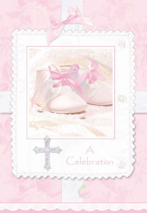 Tiny Blessing Pink Invitations (8 count) - Click Image to Close