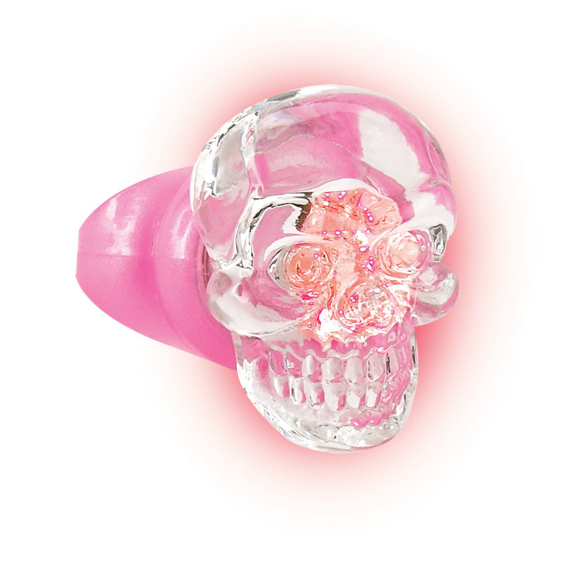 Pretty In Punk Light Up Skull Ring - Click Image to Close