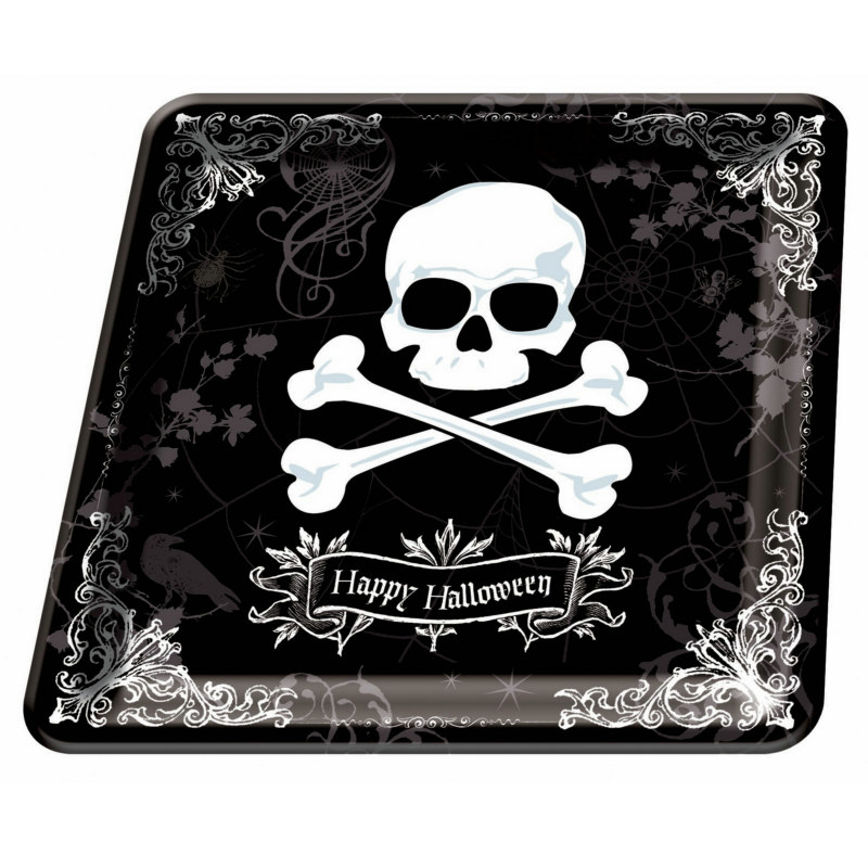 Midnight Dreary 12" Square Platter - Click Image to Close