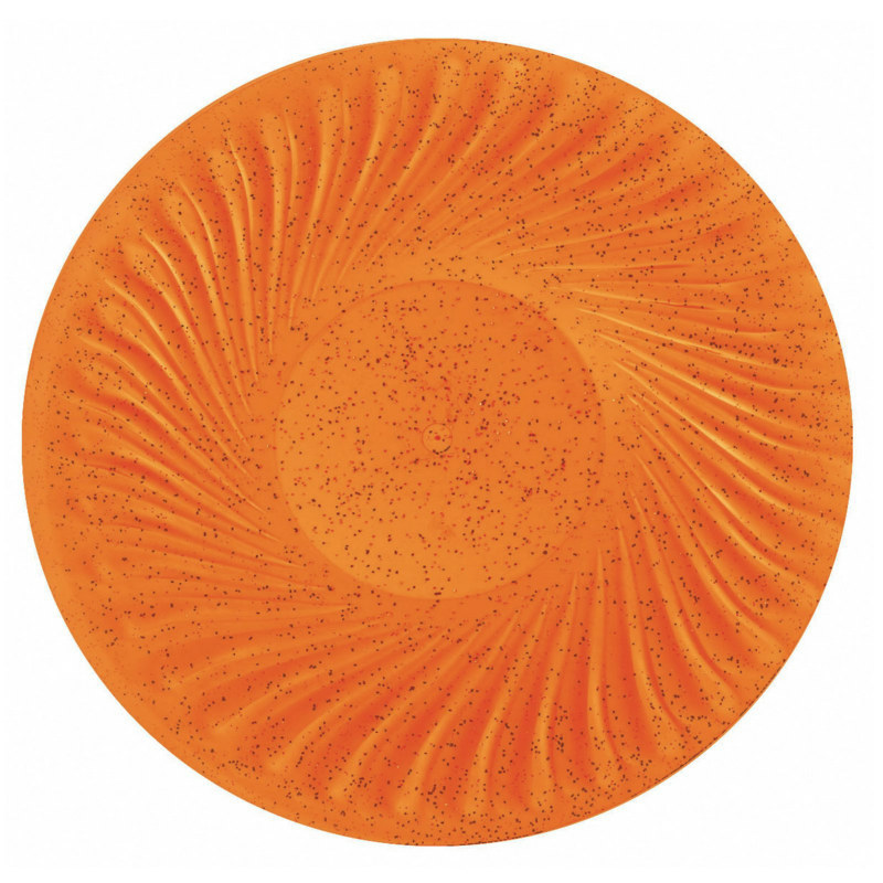 16" Orange Glitter Platter