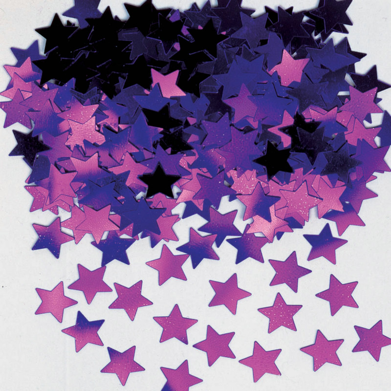 Stardust Metallic Purple Confetti - Click Image to Close