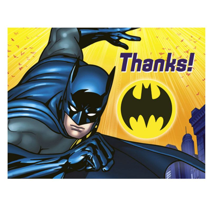 Batman The Dark Knight Thank You Cards (8 count) - Click Image to Close