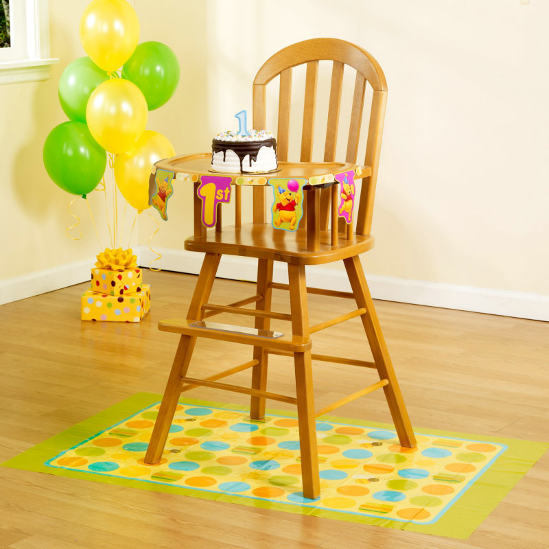 Pooh's First Birthday High Chair Set - Click Image to Close