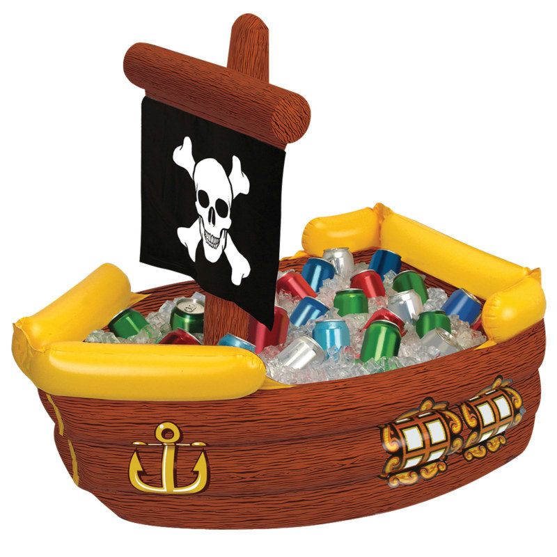 Inflatable Pirate Ship Cooler - Click Image to Close