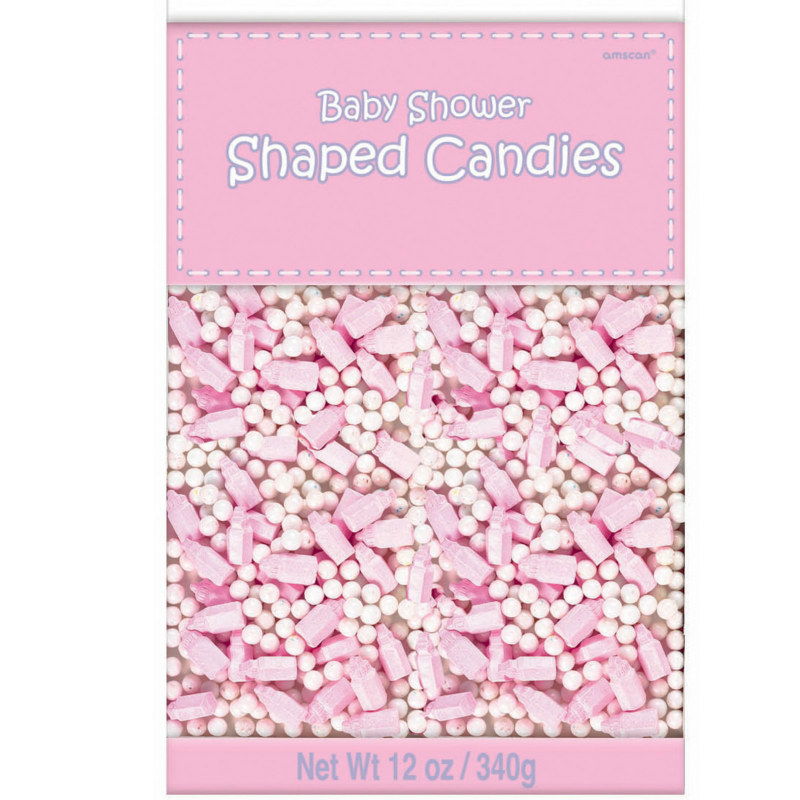 Baby Shower Shaped Candy - Pink - Click Image to Close