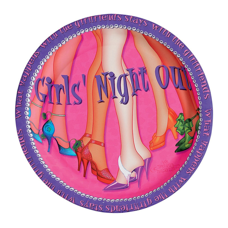 Girls' Night Out Dinner Plates (8 count) - Click Image to Close